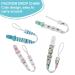 4PCS Baby Pacifier Chain Clips - Secure & Stylish Pacifier Holder for Boys & Girls | Durable Fabric Bands - Buy Online on GoSupps.com