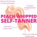 Skinny Tan Peach Whipped Fake Tan - Streak Free Gradual Fake Tan Mousse for Natural Glow with Vitamin E Peaches & Cream Aroma Vegan & Cruelty Free Skincare - 150ml - Buy Online on GoSupps.com