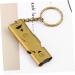 YARNOW 2pcs Double Tube Survival Whistle - High Decibel Emergency Rescue Whistle (Gold) | International Shipping - Buy Online on GoSupps.com