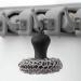 ecaqlin Cast Iron Cleaner Chainmail Scrubber Upgraded Handle Cast Iron Scrubber Brush Black Stainless Steel 316 Chain Mail Scrubber - Buy Online on GoSupps.com