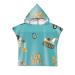 Treer children's bath towel bathing poncho beach towel for children baby bathrobe wolf animal print children robe beach swim with hood poncho for boys and girls (60x60cm tractor) 60x60cm tractor