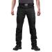 Fedtosing cargo pose men vintage military tactical pants with stretch work pants outdoor many pockets light cotton 40W / 32l black