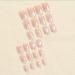 Foccna Gradient Nude Press on Nails - 24pcs Medium Short Square Acrylic False Nails for Women & Girls - Perfect for Every Occasion - Buy Online on GoSupps.com