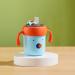 MOOANE Baby Training Stainless Steel Straw Cup  Drinking Water Bottles Sippy Cup With Straw 2 Silicone Straws(Blue)
