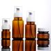 Minkissy 5-Piece Refillable Amber Pump Bottle Set | Perfect for Cream Essential Oils & Soap | Small Travel Containers for Lottery & More - Buy Online on GoSupps.com