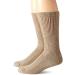 Carolina Ultimate Men's Diabetic Non-Binding Mid-Calf Socks 2 Pack Large Khaki