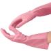 ESASAM Cleaning Gloves Rubber gloves glove kitchen pink (29 cm) dishwashing pot household velvet non-slip protective hand - Buy Online on GoSupps.com