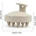 Wheat Straw Shampoo Brush - Eco-Friendly Scalp Massage & Foam Head Cleaner - Easy to Use Blue Shampoo Brush for a Thorough Clean - Buy Online on GoSupps.com