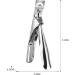 False Nail Tip Clipper Trimmer - Acrylic Edge Cutter Tool (Silver) - Buy Online on GoSupps.com