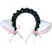 blispring Handmade Furry Ears Headband Plush Hairband Role Play AnimeCostume Headdress Female Teens Cosplay Headgear Accessories White and Black - Buy Online on GoSupps.com
