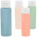 Travel Size Bottle 4 pcs Travel Size Shampoo Bottles Squeeze Bottles with Flip Cap Empty Lotion Bottles(Blue Pale pink Red Green 1.76OZ) Travel Shampoo Bottle