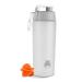 BONMIXC Tritan Shaker Bottle for Protein Mixes 28 oz BPA/BPS/BPF Free Protein Shaker Cup 800 ml Sports Bottle with Mixer Frosted White