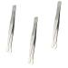 Villcase 3st ducking beak clip aid clip hobby tinker tweezers eyelash applianter tweezers make your own gimmick twice bent tweezers duck snack clip stainless steel jewelry work