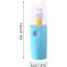 Face Mister - Handy Handheld Portable Facial Nanoes Mister Sprayer - Face Facial Sprayer for Skin Care Refreshing Revitalizing & Soothing - Face Steamer for Daily Use Utoya Blue - Buy Online on GoSupps.com