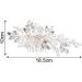 Bride Wedding Hair Comb Flower Pearl Rhinestone Metal Side Hair Clips Bridal Hair Decoration Accessories for Women and Girls - Buy Online on GoSupps.com