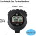 Sports Stopwatch Timer - Digital Clock Calendar Alarm - Shockproof for Running Swimming Referee - Black (2 Pcs) - Buy Online on GoSupps.com