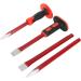 CYEAH 12 Inch Heavy Duty Masonry Chisel Set  4 PCS Chisels Set with Hand Protection  2 PCS Flat Chisel & 2 PCS Pointed Chisel for Concrete/Mason/Stone Demolishing Carving Splitting Breaking - Buy Online on GoSupps.com