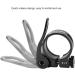 Aluminum Alloy Quick Release Bike Post Clamp for 27.2/28.6mm Seat Post - Black - Buy Online on GoSupps.com