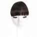 Bangs Clip in Bangs-Fake Bangs Hair Clip Dark Brown Clip on Bangs Real Human Hair Air Curtain Bangs for Women Clips Bangs Hair Extensions Fringe Curved Bangs for Women Curved Bangs for Daily Wear ( #1