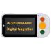 Electronic Reading Aid Digital Magnifier Portable Video Magnifier Reading Aide for Low Vision with 4.3 Inch Monitor for Reading Aid