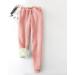 Ganfancp Women's Winter Padded Fleece Sweatpants - Pink Merry Christmas 84 (Medium) - Buy Online on GoSupps.com