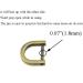 Hahiyo D-Rings with Screw Shackle Horseshoe U Shape Key Ring 9.2mm Inner Width - Bronze, 6 Pieces - Buy Online on GoSupps.com
