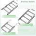 JQTOP Parrot Ladder 9-Step Stainless Steel Rustproof Metal Nonskid Smooth Portable Bird Cage Ladder with Hooks Cockatiel Stand Ladder for Parrots Parakeets Cockatoos Lovebirds - Buy Online on GoSupps.com