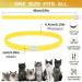 YOTANGO Cat Collar Repellent 1 Pack Cat Collar-Built-in Pant-Based Formula Strong Repellency Slow Release Pleasant Aroma Waterproof (Yellow) - Buy Online on GoSupps.com