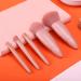 Daqusu 5-Piece Travel Makeup Brush Set | Mini Cosmetic Brush with Mirror | Soft Kabuki & Compact Brushes for Perfect Makeup On-the-Go - Buy Online on GoSupps.com