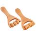 Lurrose 2st hand roller massage massage device triggerpunkt roll foot massage roller wood roller roller roller walze massage accessories massage hand roller trigger point stick roller neck roll roller stick wooden handheld