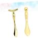 Beaupretty 2pi ces Outils De Beaut Pour Yeux Spatule Et De Massage Pour Application De Contour Des Yeux Et Massage Anti- d me Couleur Dor e - Buy Online on GoSupps.com