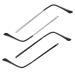 Lurrose 2 pairs of glasses arm legs sunglasses Brillen repair set black glasses bracket Brillene parts glasses repair accessories glasses accessories metal men and women temple
