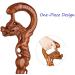 BJH Wooden Walking Stick Hand Carved with Dragon S Head Shape Handle Interesting - Buy Online on GoSupps.com