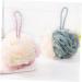 Zerodeko 4 Pcs Bath Sponge Body Powder Puff Shower Loufah Sponge | Large Bath Ball Skincare Tools for Shower | Double Color Bath Ball Pouf Net - 12.5X12.5cm - Buy Online on GoSupps.com