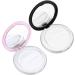 FRCOLOR 4 Sets Powder Puff Storage Box | Blusher & Foundation Case | DIY Makeup Powder Organizer | Portable Empty Powder Cases in Pink & Black - 7.5x7.5x1cm - Buy Online on GoSupps.com
