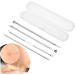 Blackhead Remover Tool Kit 4 Pieces Comedone Extractor Tool Blemish Whitehead Removal Acne Needle Pimple Stainless Steel Durability and convenience - Buy Online on GoSupps.com