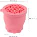 Mipcase Silicone Makeup Brush Cleaner Makeup Brush Washing Mat Brush Washing Tool Makeup Brush Cleaning Mat Makeup Brush Organizer Makeup Sponge Cleaners Brush Holder Silica Gel Pink Fold 10x8.5cm Pink - Buy Online on GoSupps.com