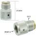 Universal PCP Paintball CO2 Tank Fill Adapter | 12g 88g 90g Cartridge Converter | G1/2 Threaded Cap | Manloney LLC - Buy Online on GoSupps.com