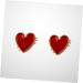 Adorainbow 1 Pair Heart Studs Ladies Miss Earring - Buy Online on GoSupps.com