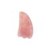 Natural Pink Rose Quartz Stone Guasha Board for SPA Acupuncture Therapy Trigger Point Treatment Jade Stone for Face to Lift Decrease Puffiness and Tighten