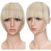 SEGO Clip-in Pony Hairpiece Extensions | Sandy & Bleach Blonde Fringe Bangs | Realistic One Piece Front Hair Extension - Buy Online on GoSupps.com