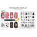 Christmas Cartoon Nail Art Stamping Plate | Snowman, Tree, Candle Pattern | DIY Manicure Print Tool - Buy Online on GoSupps.com