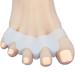 Jycch 2 pieces of gel toe separators for overlapping toes silicone corrector toe spacers for feet toe corrector for hammer toe crooked toes