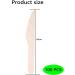 100PCS Disposable Wooden Knifes 160mm / 6.3Inches Natural Eco-Friendly Birchwood Utensils Knifes Wood Knife for Party Picnic Barbecue Restaurant Dinner Dessert - Buy Online on GoSupps.com