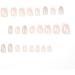 JUSTOTRY 24 Pcs Almond Press on Nails Short Milky White French Stick on Nails with Glitter Designs - Women's False Nails with Glue for Nail Art - Buy Online on GoSupps.com