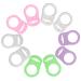 Tipri silicone ring for pacifier chain 10 pieces baby silicone ring pacifier holder 5 colors baby ring adapter pacifier chain silicone ring for silicone baby dummy pacifier clip