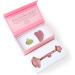 Eternal Allure Rose Quartz Face Roller & Gua Sha 3-in-1 Set - Self Care Tools for Puffy Eyes, Face, Neck - Lymphatic Drainage - Includes Detailed Instructions & Travel Pouch - Buy Online on GoSupps.com