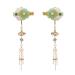 2 pieces of torture hair clips chinese style chinese style hair clip jade hair clip tassel headdress pearl duck beak clips (green)