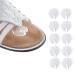 5 Pairs Transparent Thong Sandal Toe Insert Guards Cushions Removable for Cleaning Sandal Flip-Flop Toe Protectors
