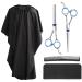 Barber Tools Hairdressing Scissors Set Hair Thinning Scissors Barber Shears Hair Cutting Scissors with Barber Cape